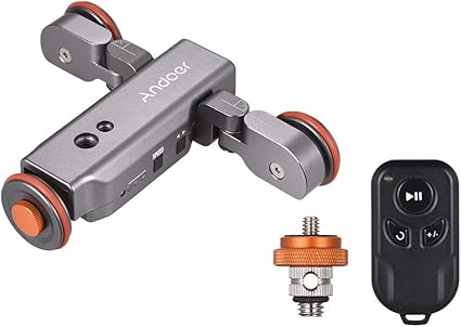 Andoer Track Dolly L4 Pro 3 Wheels Wireless Camera Video Auto Dolly Motorized Electric Tra (1)